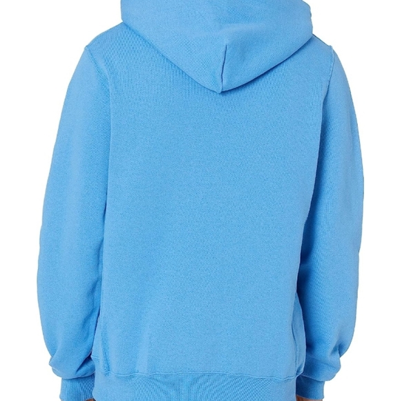 🍀Unisex Blue Dri-Power Fleece Hoodies Cotton Blend Relaxed Fit - Picture 2 of 3